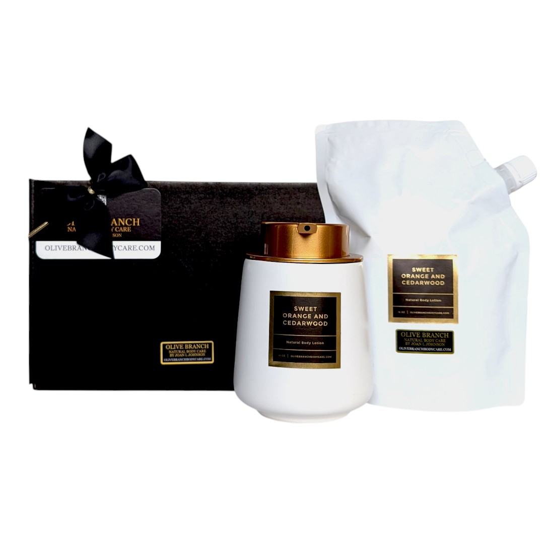 Natural Body Lotion: Orange and Cedarwood GIFT SET (Limited)