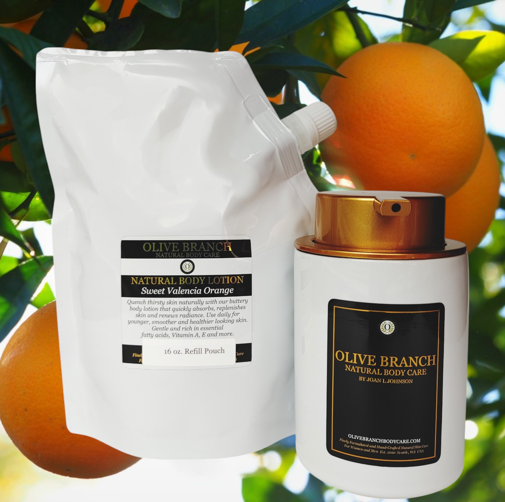 Natural Body Lotion: Valencia Orange